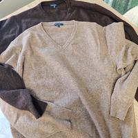 MAGLIA SCOLLO V 100% CACHEMIRE TG M