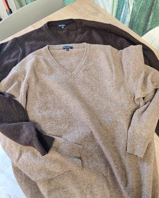 MAGLIA SCOLLO V 100% CACHEMIRE TG M