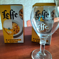 BICCHIERI BIRRA LEFFE NUOVI CON CONFEZIONE