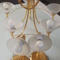 lampadario a 5 luci più due applique da parete