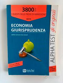 Alpha Test Economia e Giurisprudenza 3800 quiz