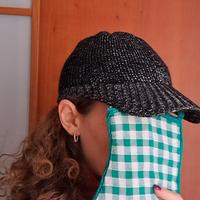 Berretto stoffa con visiera rigida