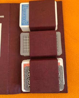 Set 3 mazzi carte Dal Negro e Schhmid con astuccio