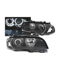 FARI BMW E46 COUPE CABRIO 99-03 ANGEL EYES LED NER