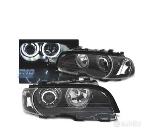 FARI BMW E46 COUPE CABRIO 99-03 ANGEL EYES LED NER