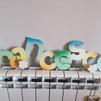 Appendiabiti cameretta con nome Francesco