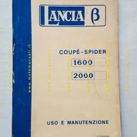 Lancia Beta Coupè - Spider 1600 2000 1975 manuale