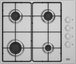 Beko piano cottura a gas - HIGG 641C3 SX