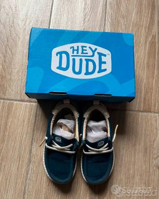 Scarpa bambino blu buanca HeyDude originali