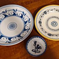 Piatti da portata e ciotola/portacenere porcellana