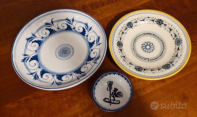 Piatti da portata e ciotola/portacenere porcellana
