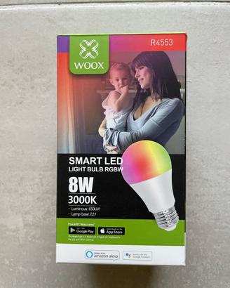 Woox Lampadina LED RGB E27 650lm WiFi