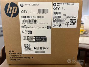 Monitor 24” gaming nuovo e hp docking station