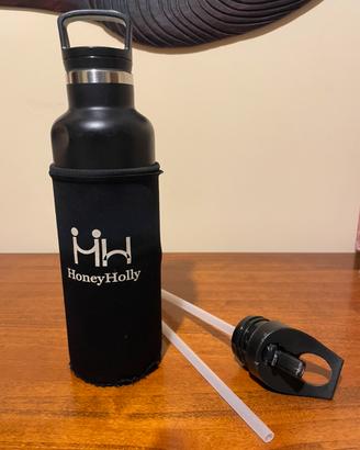 Borraccia Termica Honey Holly 750ml Nera