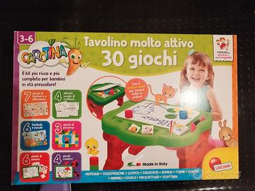 Lisciani Giochi - Carotina Tavolino 30 giochi


