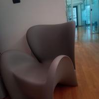 Poltrona design interno/ esterno grigia