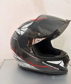 Casco integrale in fibra di carbonio Scorpion