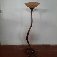Lampada piantana Tosca in alluminio e vetro NUOVA