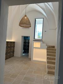 Lampadario paralume in juta / giunco / corda 75 cm