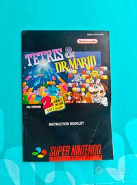 Manuale libtrtto Nintendo Snes tetris e dr Mario