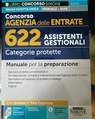 libro concorso agenzia delle entrate 622 posti