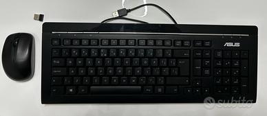 Tastiera america per PC + mouse wireless