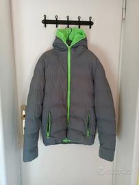 Piumino Black Number grigio verde fluo L veste M