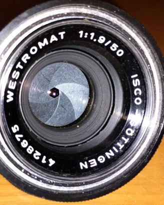 Obiettivo vintage Westromat 50/1,9 innesto m42