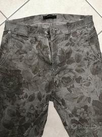 Pantaloni Imperial cavallo basso – fantasia florea