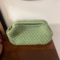 borsa in cordino intrecciata/lavorata a mano