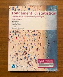Libro universitario di fondamenti di statistica