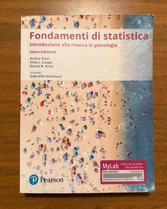 Libro universitario di fondamenti di statistica