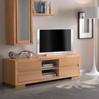 Mobile base madia porta TV legno naturale moderno