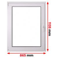 Finestra di plastica PVC Bianca 865X1135mm