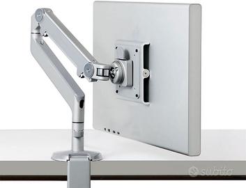 Humanscale braccio porta video monitor silver