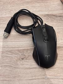 Mouse gaming usb rgb con tasti extra