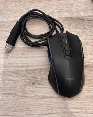 Mouse gaming usb rgb con tasti extra