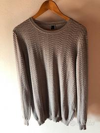 OBJ lanificio cerruti maglione slim fit lana merin