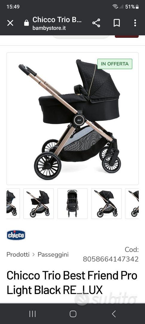 Chicco Trio Best Friend Pro Light Black RE_LUX