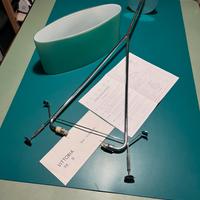 Lampada vintage Leucos vittoria s  cristallo verde