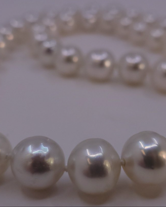 Collana Perle di Mare d. Sud austral. certific.PSL