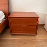 Letto e coppia comodini poliform