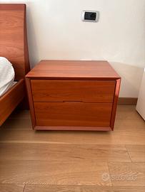 Letto e coppia comodini poliform