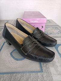 Scare donna in pelle nera nr 38