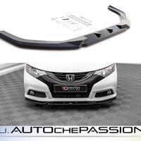 Splitter/spoiler anteriore V2 per Honda Civic Mk9 