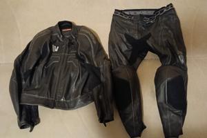 tuta moto pelle divisibile Spidi taglia 52