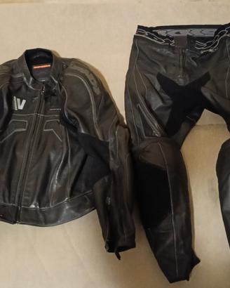 tuta moto pelle divisibile Spidi taglia 52