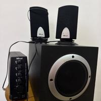 Sistema home theatre sub woofer trust funzionante