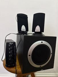 Sistema home theatre sub woofer trust funzionante