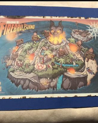 Mappa fireball island ediz Kikcstarter